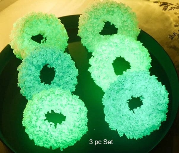 4 pc glow in the dark light up hair ties- Guiding Lights Boutique