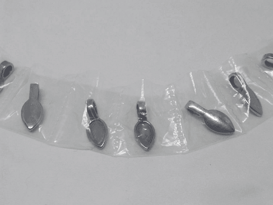 10pcs Teardrop Stainless Steel Glue on Bails Findings Jewelry Making - Guiding Lights Boutique