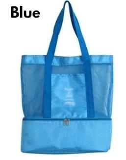 2 in 1 XL Mesh Beach Bag with Attached Insulated Cooler for Picnic, Beach, Day Out with Family. - Guiding Lights Boutique