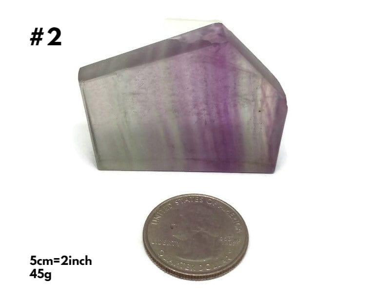 Free Form Rainbow Fluorite Sliced 5-8 cm Polished - Guiding Lights Boutique