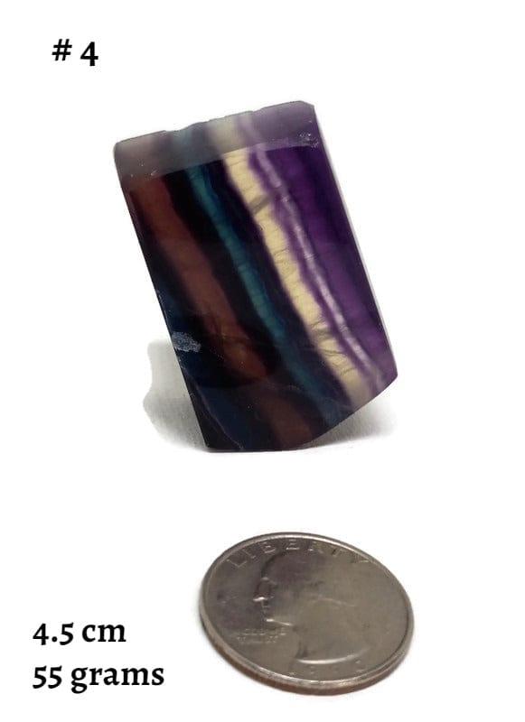 Free Form Rainbow Fluorite Sliced 5-8 cm Polished - Guiding Lights Boutique