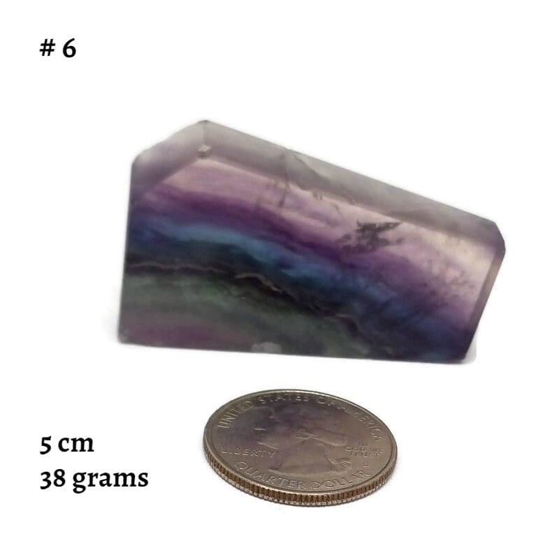 Free Form Rainbow Fluorite Sliced 5-8 cm Polished - Guiding Lights Boutique