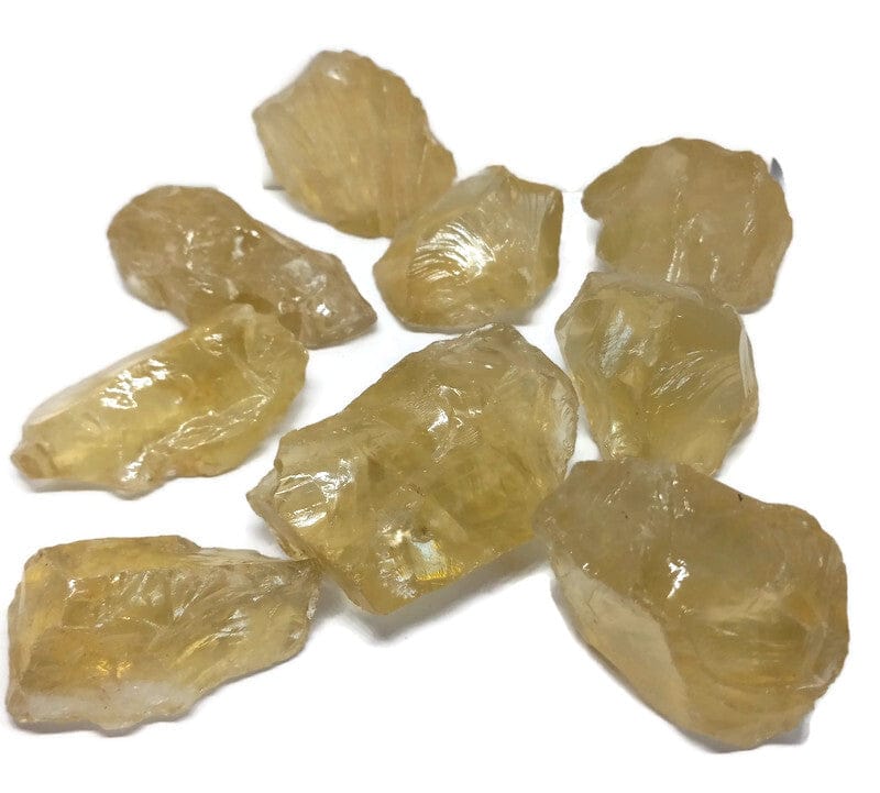 Citrine Natural Crystal Raw, Rough, Tumbled or a Set of Both Joy, Abundance and Light-Guiding Lights Boutique