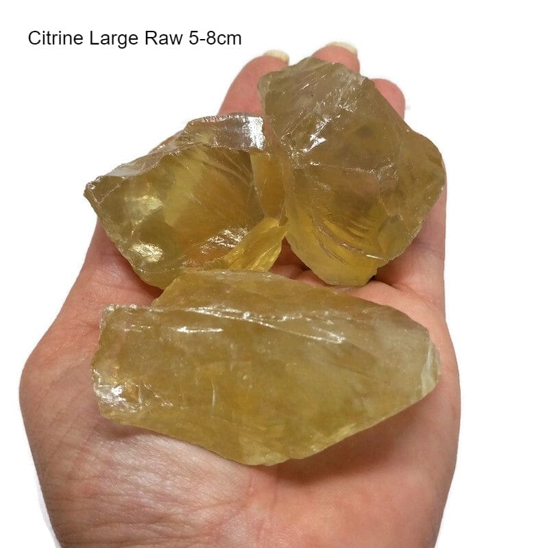 Citrine Natural Crystal Raw, Rough, Tumbled or a Set of Both Joy, Abundance and Light-Guiding Lights Boutique