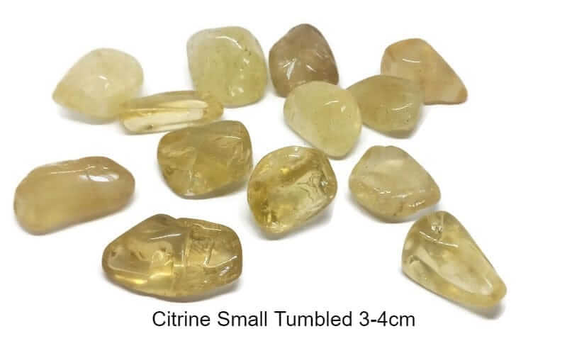 Citrine Natural Crystal Raw, Rough, Tumbled or a Set of Both Joy, Abundance and Light-Guiding Lights Boutique