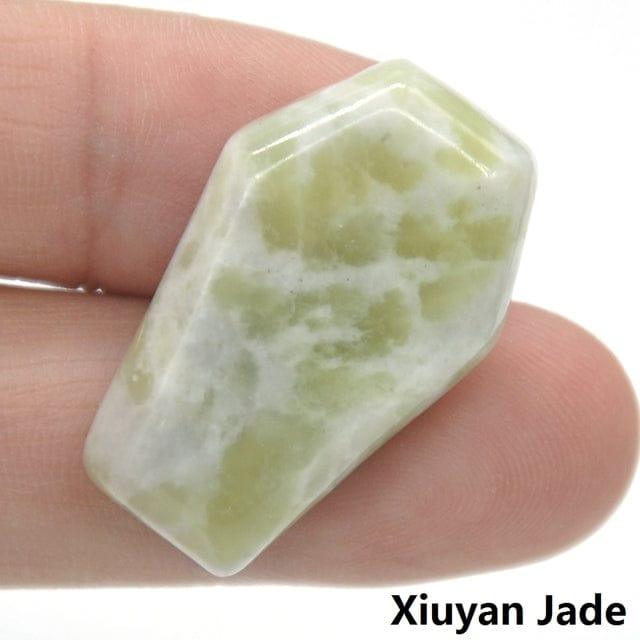 1 .1 " Crystal Carved Coffin Xinyan Jade - Guiding Lights Boutique