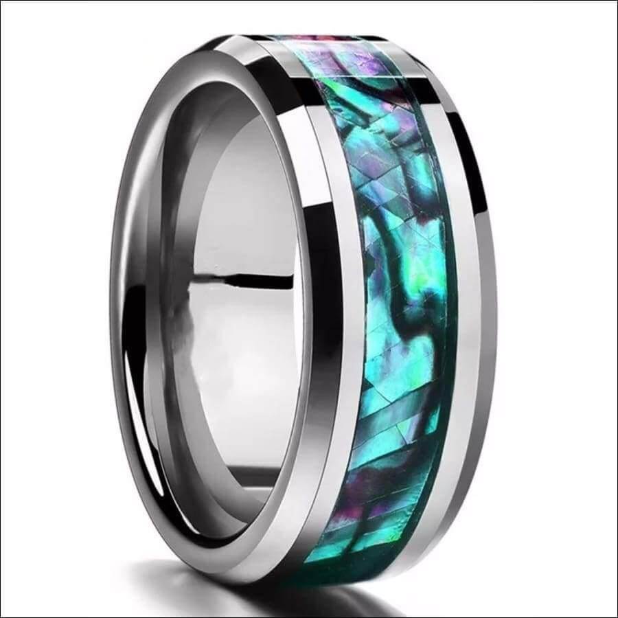 Abalone Shell Titanium Ring - Guiding Lights Boutique