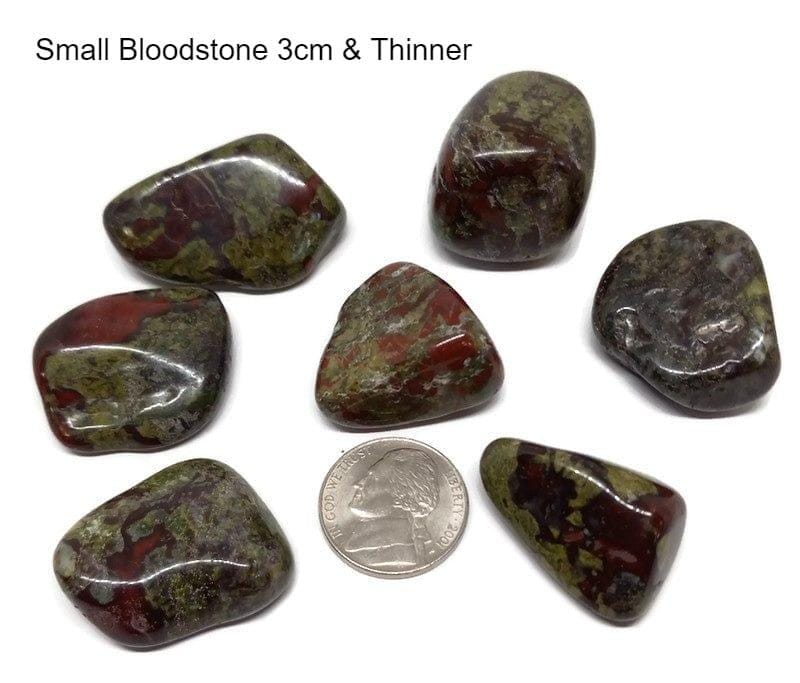 bloodstone tumbled small 3 cm $4.95