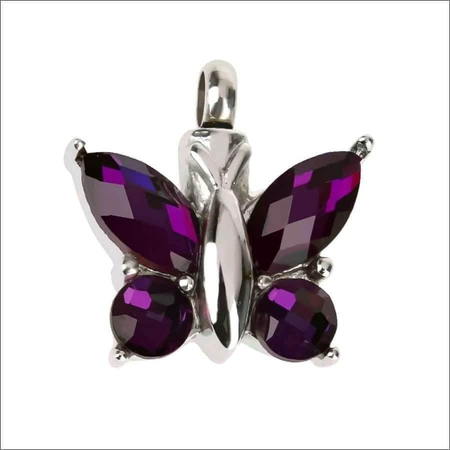Butterfly Shaped Cremation Jewelry - Ash Necklace - Cherished Emblems