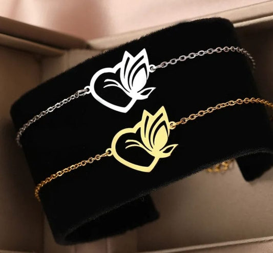 main butterfly heart bracelet 