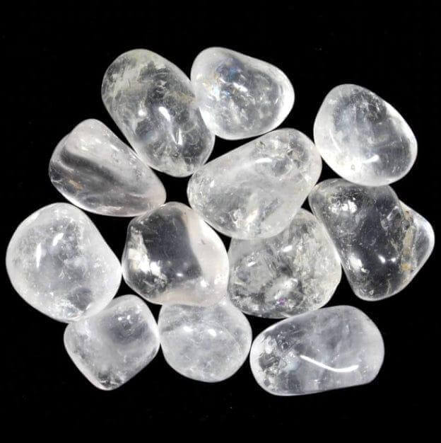 Clear Quartz Natural Raw Rough or Tumbled Spiritual Crystal Chunk Mined in Brazil - Guiding Lights Boutique