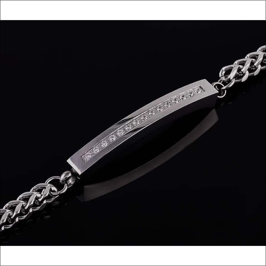 Cz Diamond Bar Bracelet Memorial Urn Compartment Jewelry - Guiding Lights Boutique