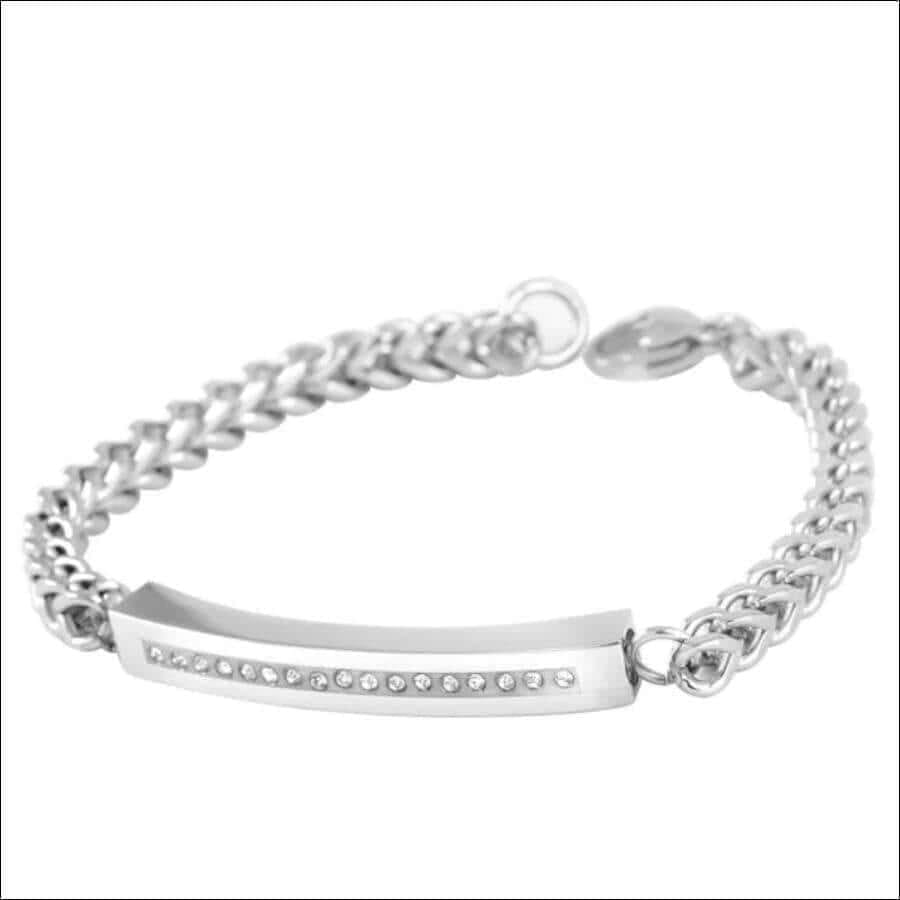 Cz Diamond Bar Bracelet Memorial Urn Compartment Jewelry - Guiding Lights Boutique