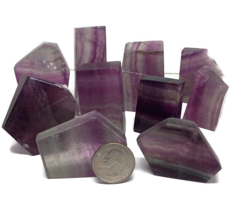 Free Form Rainbow Fluorite Sliced 5-8 cm Polished - Guiding Lights Boutique