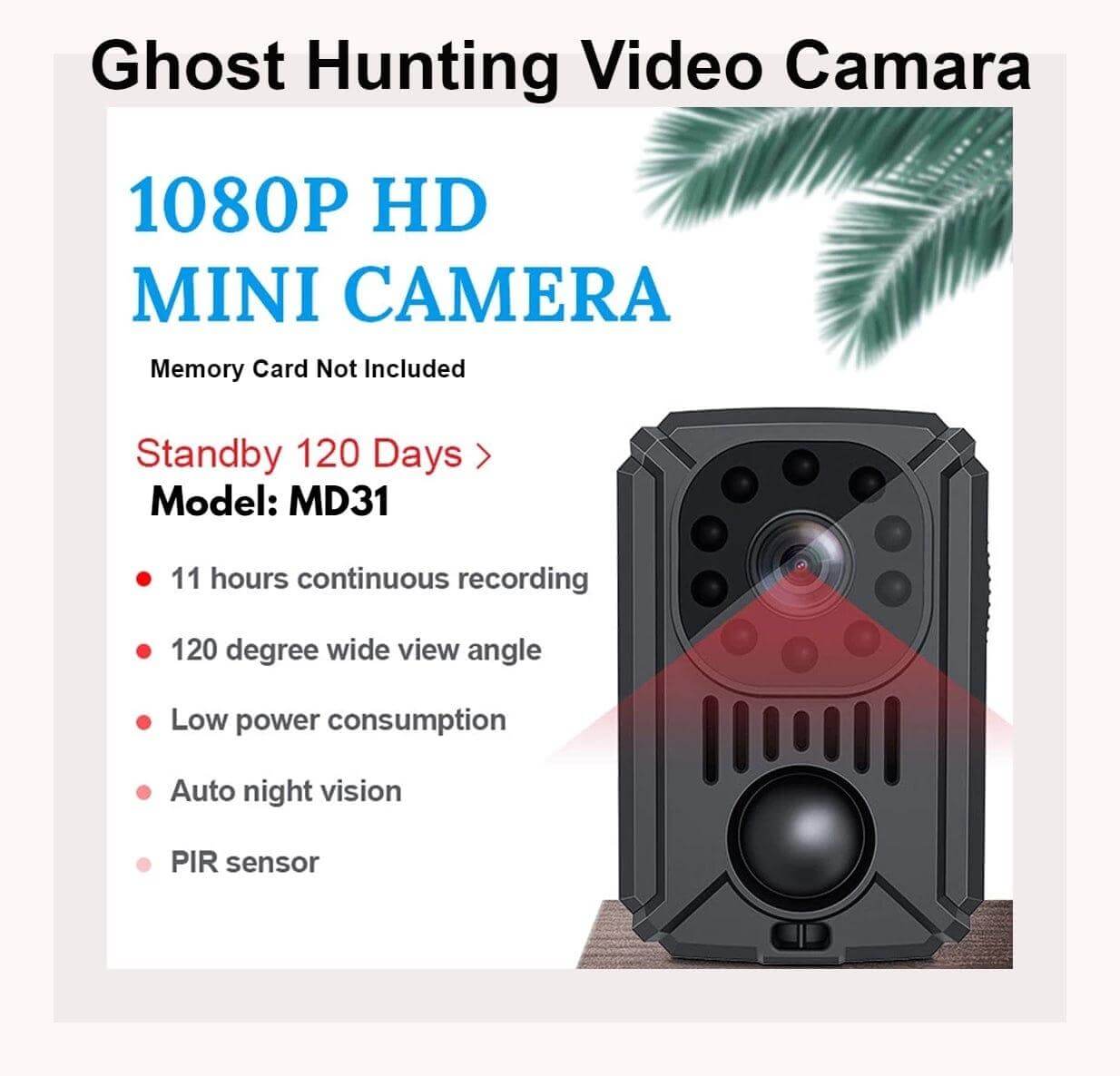 Paranormal Equipment Night Vision WiFi Camera Full HD 1080p 12mp