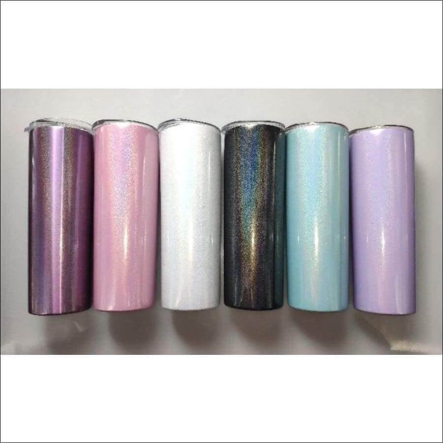 Glitter Tumblers 20oz Skinny Easy hold Hot or Cold Cup - Guiding Lights Boutique