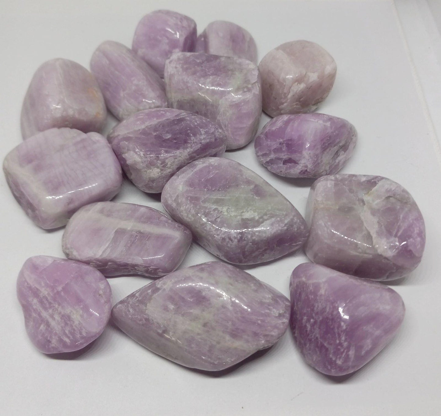 Kunzite Natural Crystal Tumbled Top Quality Purple Kunzite Stone - Guiding Lights Boutique