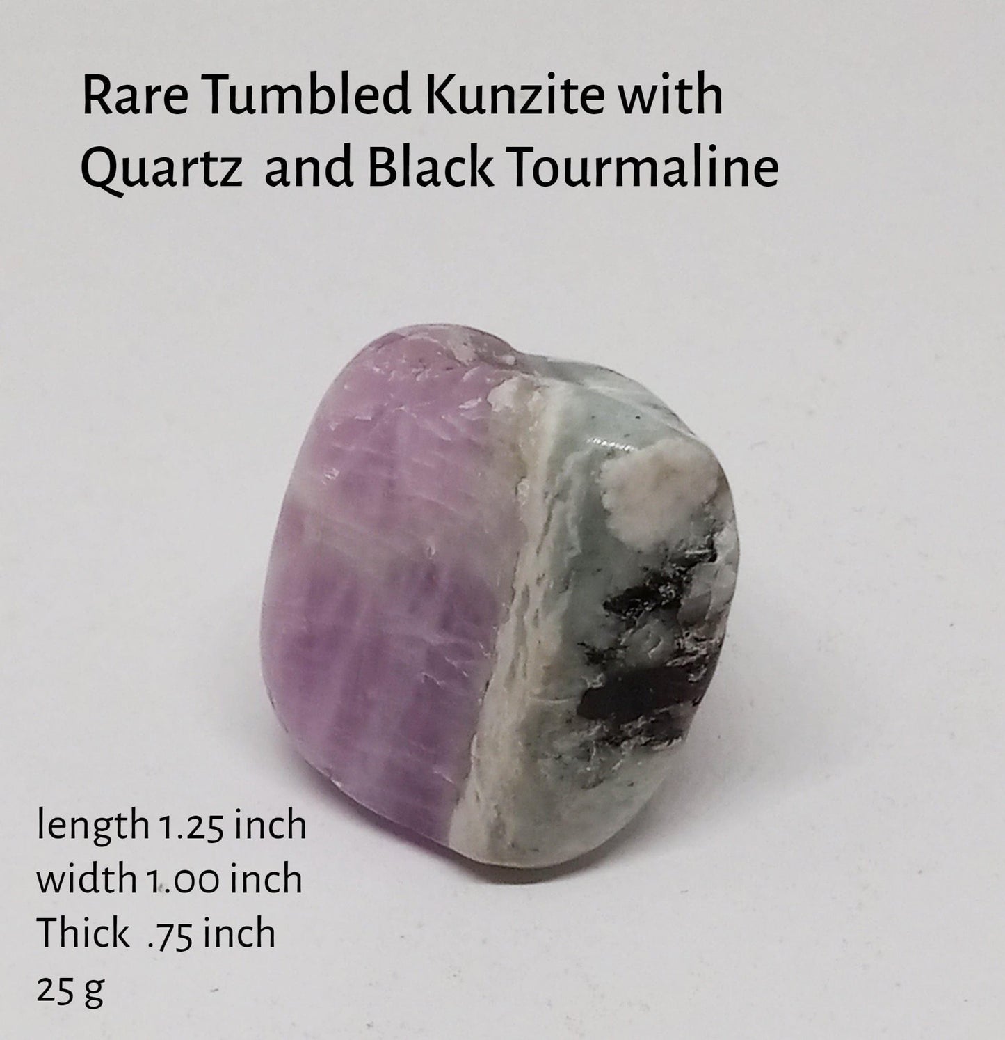 Kunzite Natural Crystal Tumbled Top Quality Purple Kunzite Stone - Guiding Lights Boutique