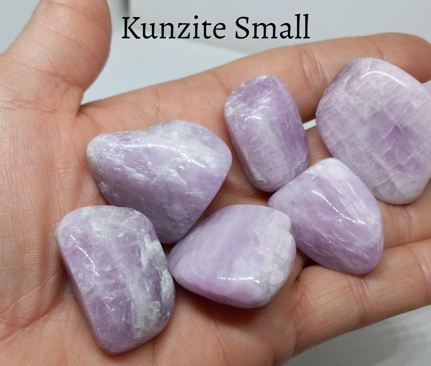 Kunzite Natural Crystal Tumbled Top Quality Purple Kunzite Stone - Guiding Lights Boutique