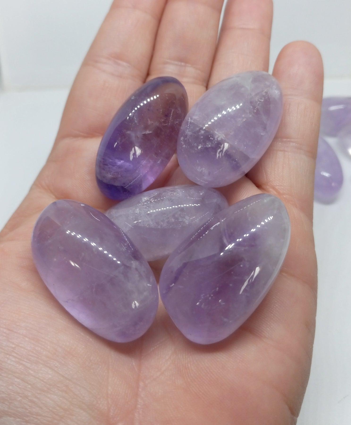 Light Purple Amethyst Tumbles from Brazil 3-4 cm - Guiding Lights Boutique