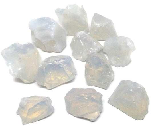 Opalite Quartz Raw Mineral Specimen Rough Stone-with info card-Guiding Lights Boutique