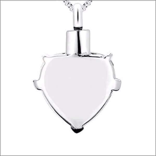 Purple Memorial Crystal Heart Urn Necklace - Guiding Lights Boutique