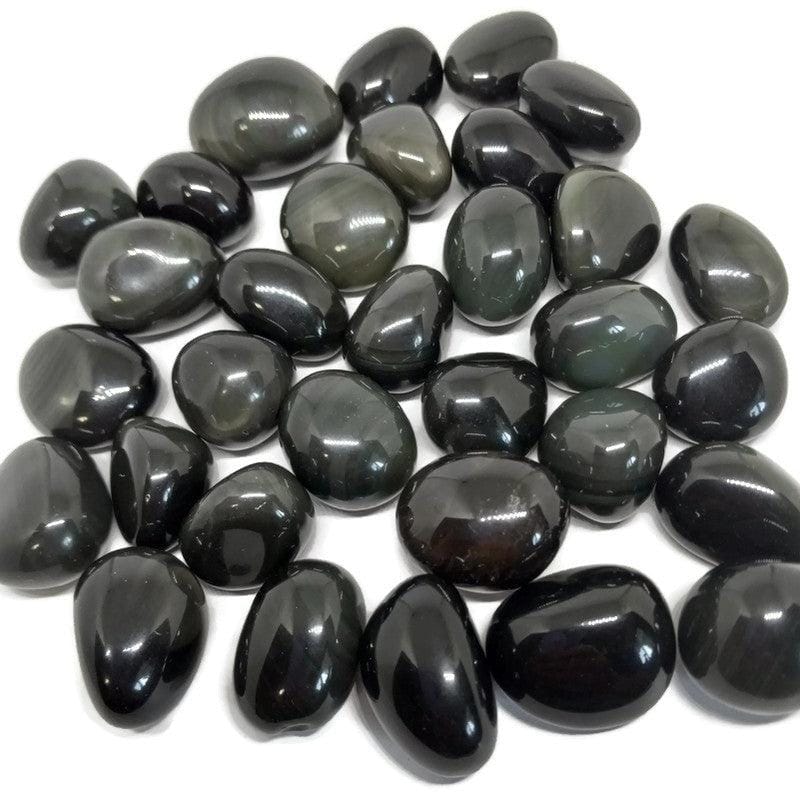 Rainbow Obsidian Polished Heavens Eye Natural Crystal 2cm with Info Card - Guiding Lights Boutique