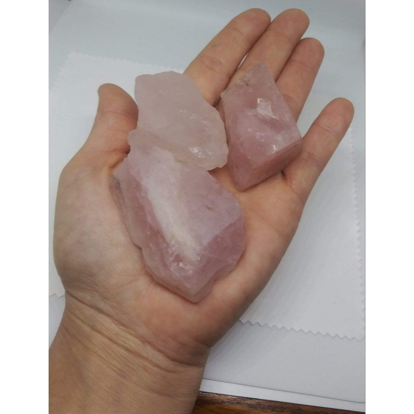 Rose Quartz Raw Rough Brazil Mined Natural Crystal Gemstone Chunk 1.5 - 2 inch - Guiding Lights Boutique