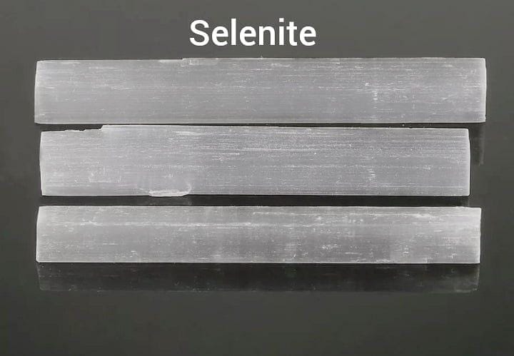 Selenite Natural Crystal Stick Shield-Cleanse-Protect-Charge 3.5inch or 2.5inch - Guiding Lights Boutique