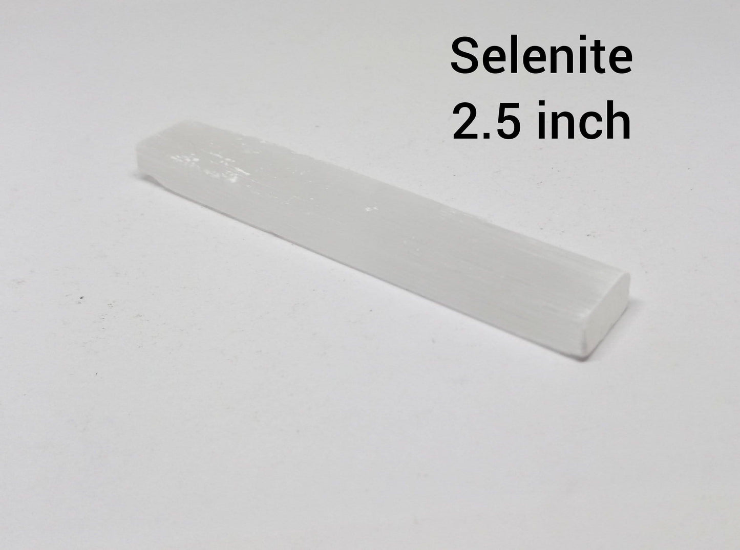 Selenite Natural Crystal Stick Shield-Cleanse-Protect-Charge 3.5inch or 2.5inch - Guiding Lights Boutique