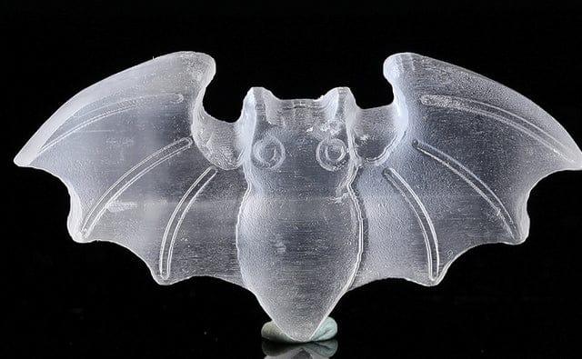 Natural Selenite Carved Bat Crystal - Guiding Lights Boutique