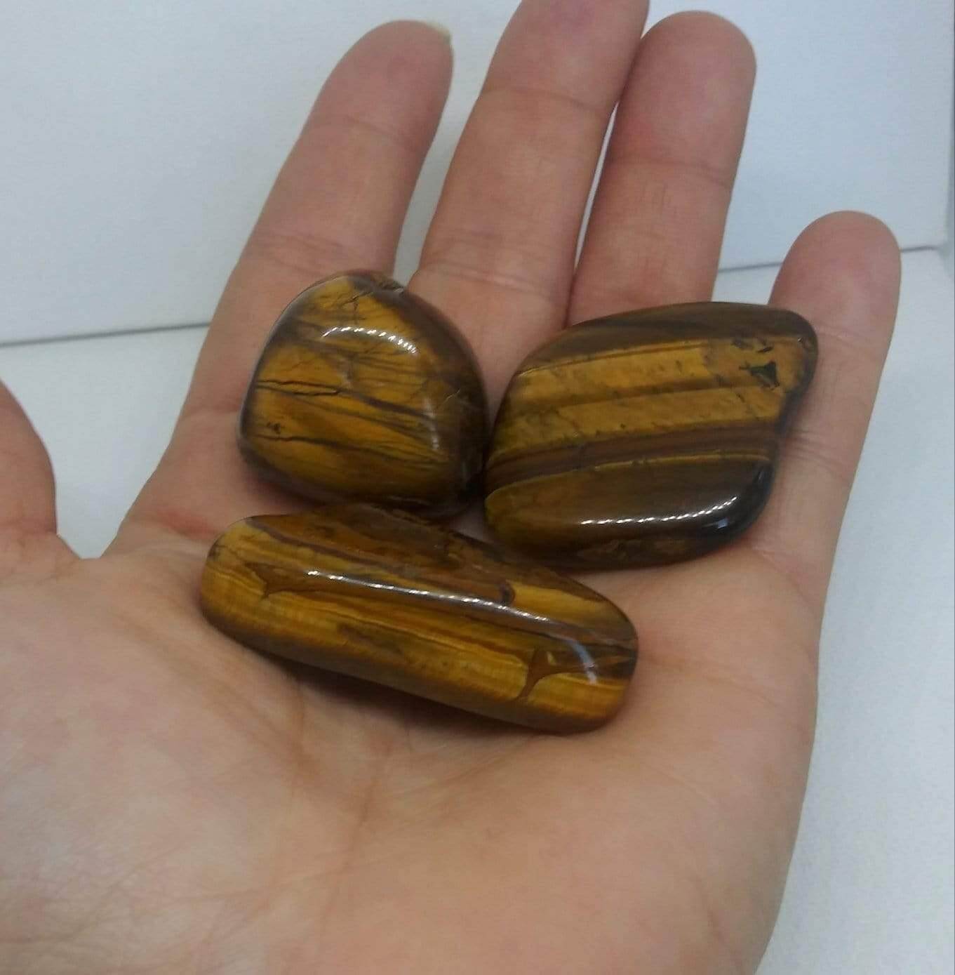Tiger Eye Natural Crystal Gemstone Stone Tumbled High Quality - Guiding Lights Boutique