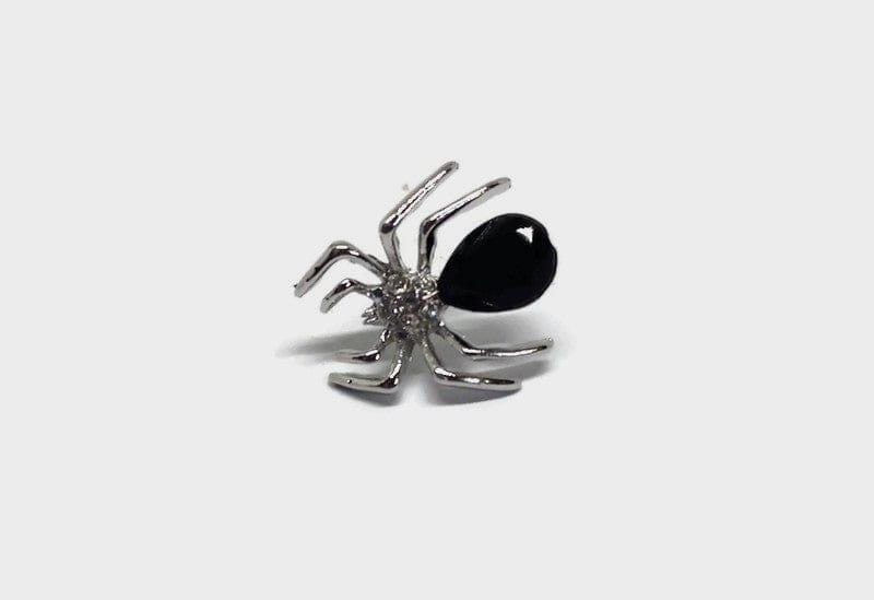 Unique Spider Broach Pearl Metal Spider Pins with Rhinestones Halloween Pins - Guiding Lights Boutique